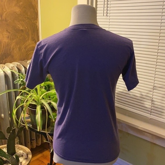 Cat Lady Purple Beach T-Shirt - Picture 7 of 9